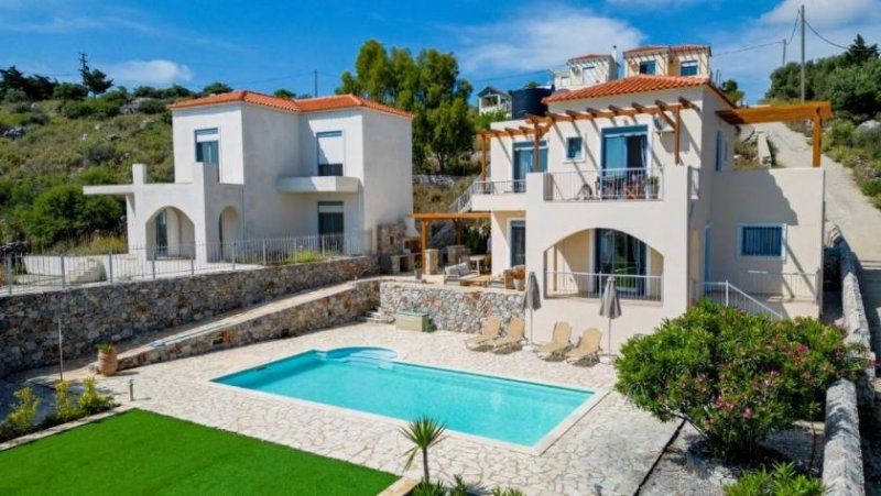 Kefalas Chania Kreta, Kefalas: Villa mit Panoramablick auf das Meer und die Berge zu verkaufen Haus kaufen